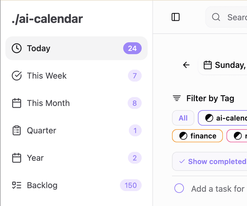 Keep track of everything in one place
